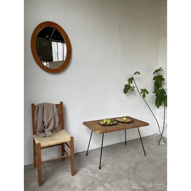 Oval Cherry Mirror, 1970s For Sale - Image 9 of 18