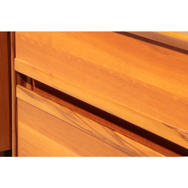 Italian Walnut Bedside Tables, 1970s, Set of 2 For Sale - Image 10 of 12