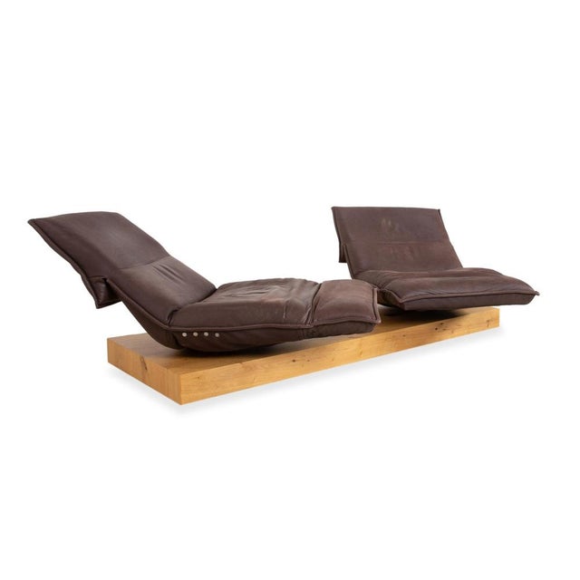 Brown Koinor Free Motion Edit 3 Leather Two-Seater Brown Electric Function Sofa For Sale - Image 8 of 17