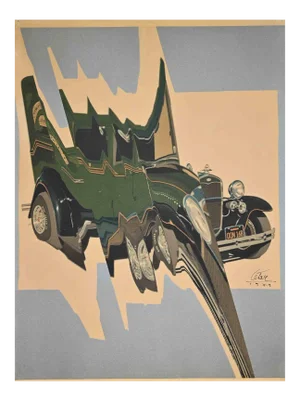 Arman, Vintage Car, Screen Print, 1973