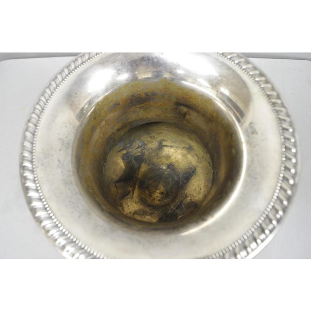 Silver Vintage Sheridan Victorian Engraved Silver Plated Champagne Chiller Ice Bucket For Sale - Image 8 of 18