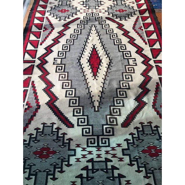 Red Large and Rare Antique Navajo Klagetoh Rug For Sale - Image 8 of 8