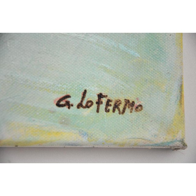 The Ball is an original oil on canvas realized by Giorgio Lo Fermo in 2020. Hand-signed on the lower right margin. Hand...
