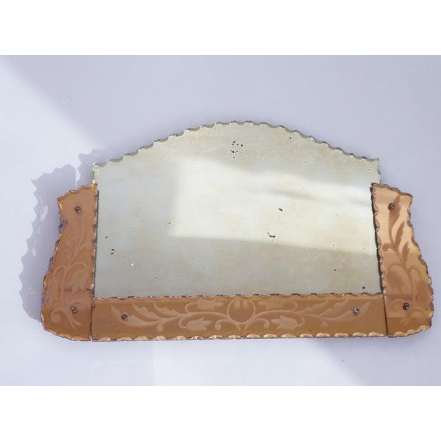 Antique Venetian Wall Mirror with Pink Frame, 1890s For Sale - Image 11 of 11