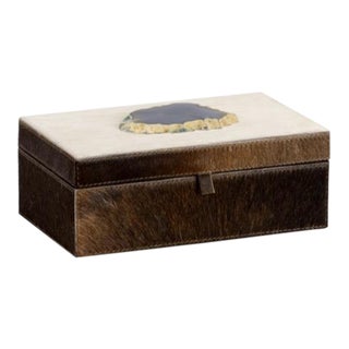 Wildwood Hair On Hide Agate Box, Small For Sale