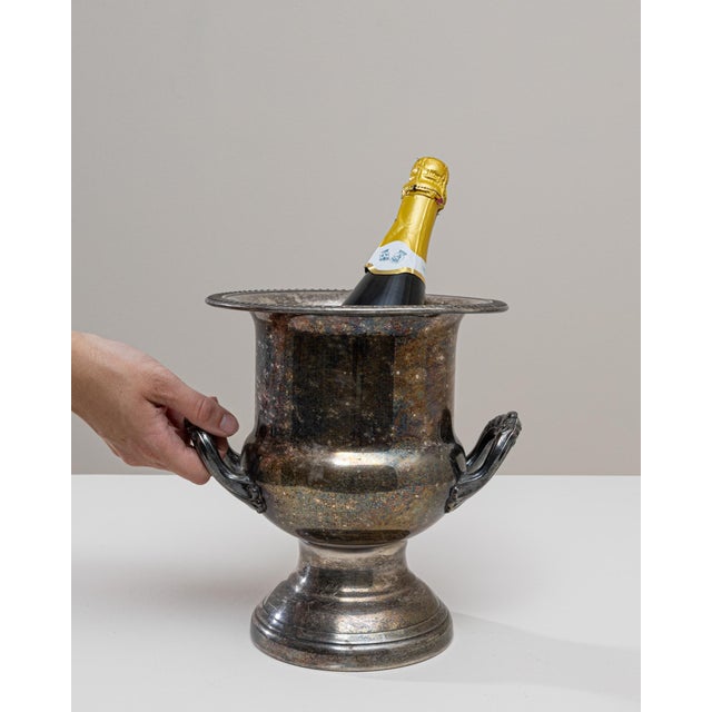 20th Century French Silver Plated Champagne Bucket For Sale - Image 18 of 18
