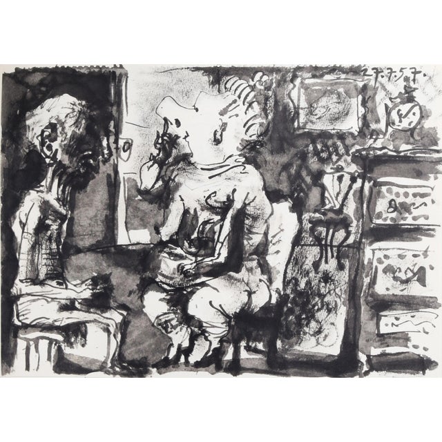 1980s "Toros y Toreros 1" Lithograph After Pablo Picasso For Sale