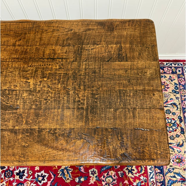 Antique French Dining Farmhouse Refectory Monastery Table Trestle Base Mid 19thC For Sale - Image 15 of 18