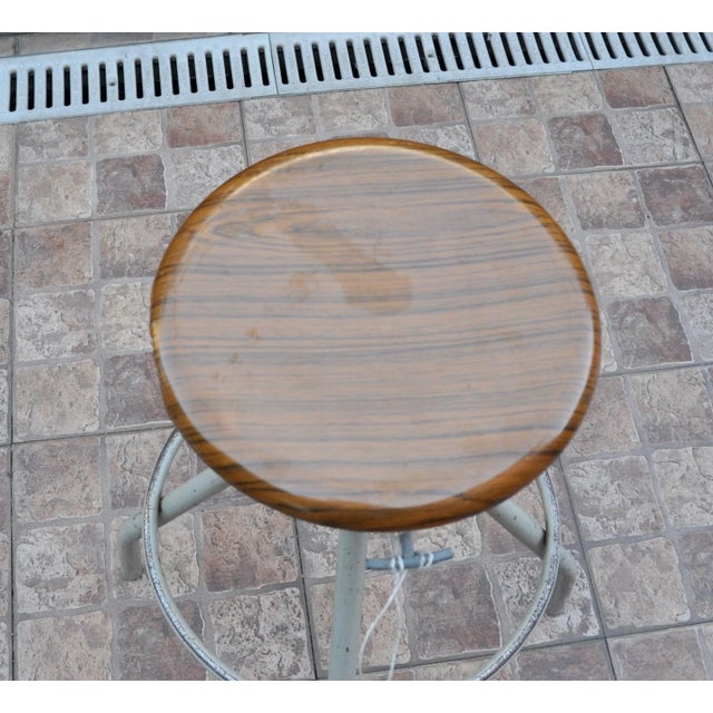 Industrial French Stool For Sale - Image 9 of 13