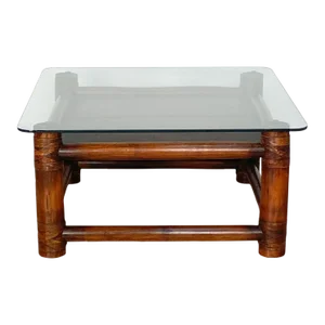 McGuire Style Coffee Table, Vintage Usa