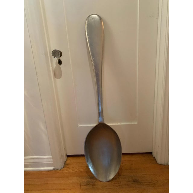 Mid 20th Century Mid 20th Century Curtis Jere Oversized Metal Spoon For Sale - Image 5 of 9