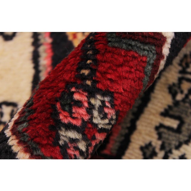 1970s Handmade Red Wool Runner Rug 2'11" X 10'11" Tribal For Sale - Image 4 of 8