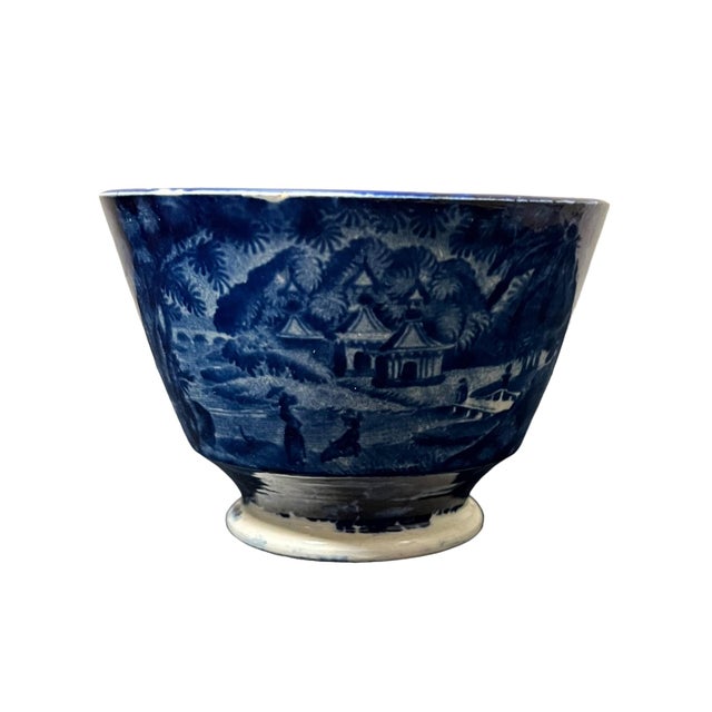 Staffordshire Historical English Staffordshire Tea Cup and Saucer, Circa 1790-1825 For Sale - Image 4 of 12