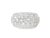 Elegant 18K White Gold Diamond Band Ring 2.3 Carats Total. Estate piece with 1/2-inch wide top, size 6.5, weighing 6.7...