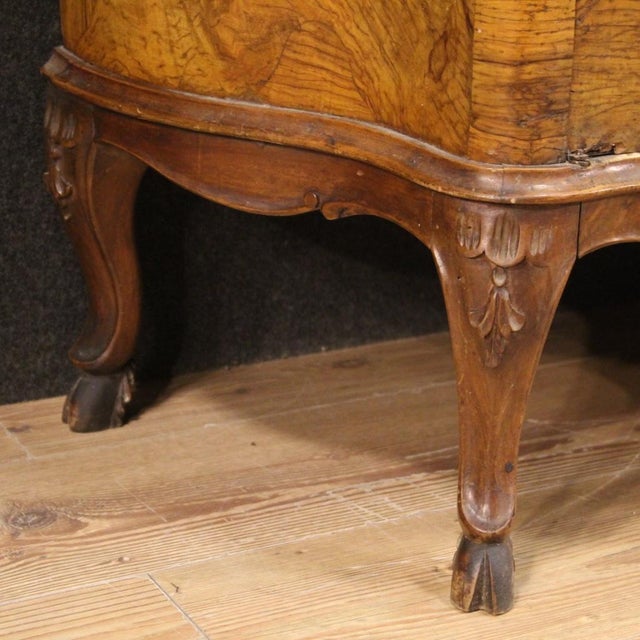 Vintage Venetian Trumeau in Walnut, 1950s For Sale - Image 3 of 13