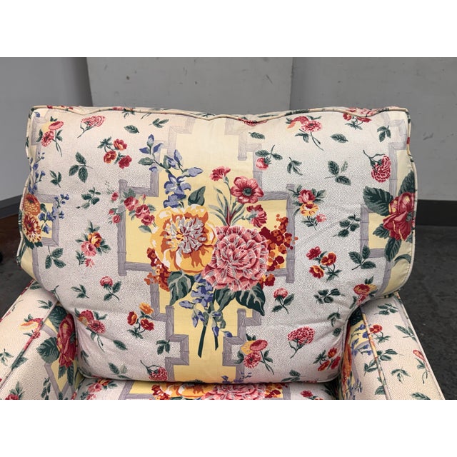 Bespoke Floral Upholstered Chaise For Sale In San Francisco - Image 6 of 12
