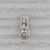 Modern 0.26ctw Diamond Pendant 14k White Gold Floating Drop For Sale - Image 3 of 8