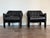 Cassina Vintage 1980s Cassina Cab Leather Lounge Chairs For Sale - Image 4 of 10