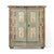 Folk Art Rustic Farmhouse Painted Bridal Cabinet, 1825 For Sale - Image 6 of 16