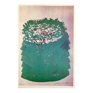 André Thomkins, 1970s Modernist Swiss Colorful Surrealism Signed Dada Lithograph Andre Thomkins For Sale