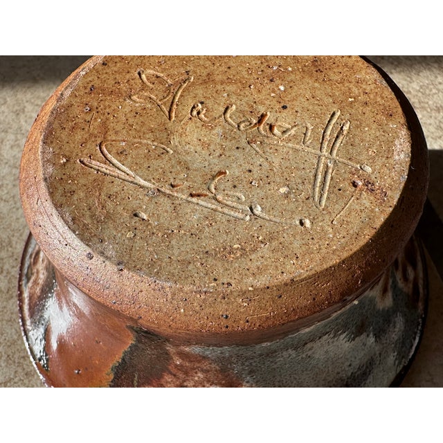 Ceramic Ceramic Candlestick by Jim & Henny Waldorff, Svaneke, Bornholm, 1970s For Sale - Image 7 of 9