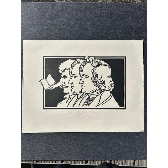 Black Schindehütte Albert, Even with Brothers Grimm Krause's Fairy Tale, 1996, Woodcut For Sale - Image 8 of 8