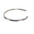 Platinum Diamond and Blue Sapphire Tennis Bracelet For Sale - Image 4 of 10