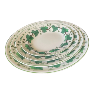 1920s Napoleon Ivy Oval Platters- Set of 4