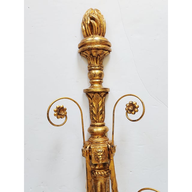 2010s Vaughan Chillington George III Style Giltwood Wall Sconces-a Pair For Sale - Image 5 of 16