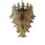 Contemporary Murano Glass "sella" chandelier with a kromo metal frame Spare parts glass included. Diameter = 60 cm = 23.4"...