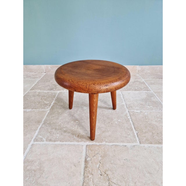 Modernist Tripod Stool in Wood, 1950s For Sale - Image 6 of 12