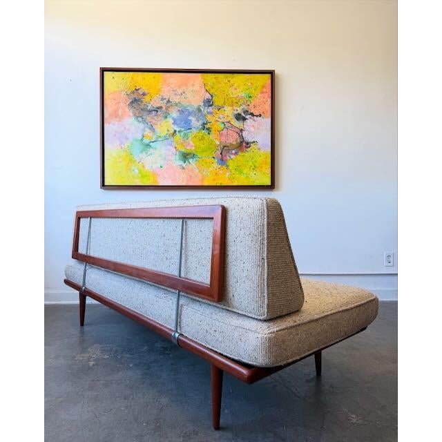 Peter Hvidt and Orla Mølgaard-Nielsen “Minerva” Model Fd 418 Daybed by Peter Hvidt & Orla Mølgaard-Nielsen for France and Son c.1960’s For Sale - Image 4 of 8