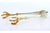 Silver Ice Tongs in the Shape of Bird Claws, in Good conditions. Designed 1920 to 1949