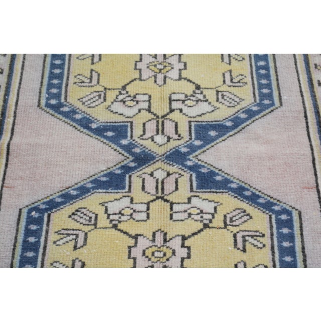 Turkish Vintage Turkish Anatolian Hand Knotted Wool Rug, 3'5X7 For Sale - Image 3 of 6