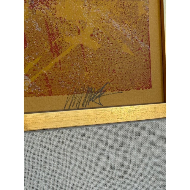 Paint Mid Century Modern Abstract Landscape Painting For Sale - Image 7 of 8