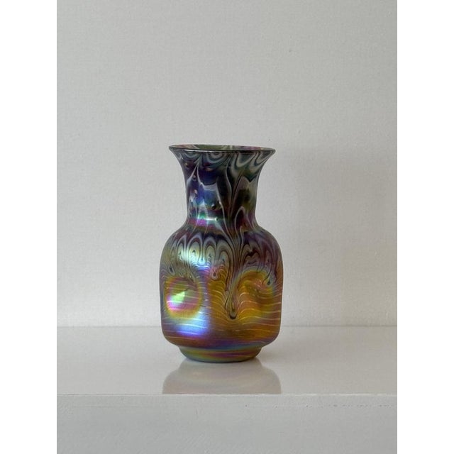 Iridescent Blown Glass Vase by Johann Loetz Witwe For Sale - Image 9 of 12