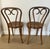 Antique Vintage Thonet Style Bentwood Sweetheart Bistro Chairs- A Pair For Sale In Denver - Image 6 of 14