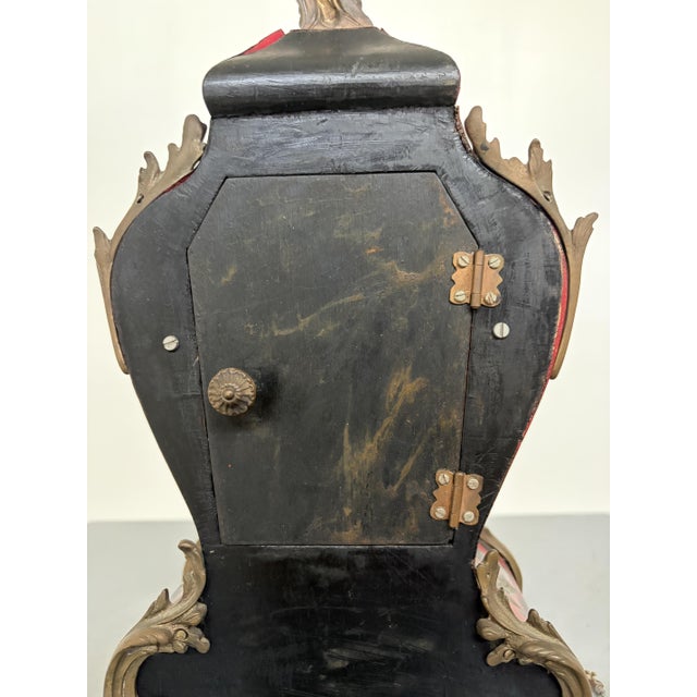 Gold Louis XV Mantel Clock in Faux Tortoiseshell by Wilhelm Kienzle, 1940 For Sale - Image 8 of 14
