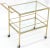 Solid Brass Faux Bamboo Rectangular Shape Two-Tier Serving Cart For Sale - Image 6 of 13