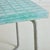 Metal + Aqua Glass Top Square Side Table, France 1960s For Sale - Image 11 of 11