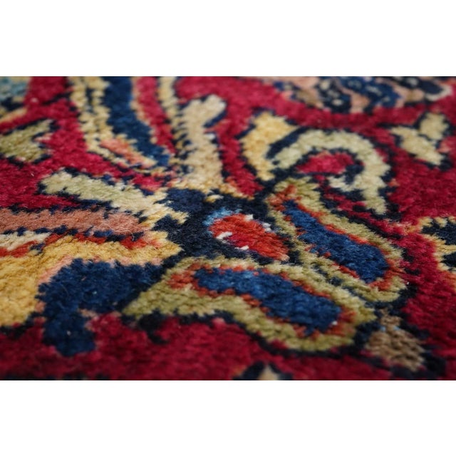 Antique Sarouk Rug 9'1'' X 12'0'' For Sale - Image 4 of 10