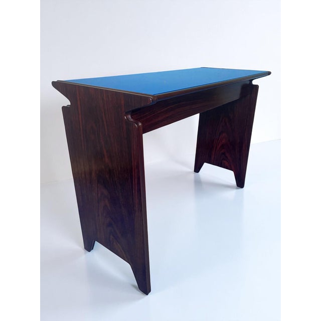 Mid-Century Italian Table Desk attributed to Osvaldo Borsani, 1950s For Sale - Image 9 of 18