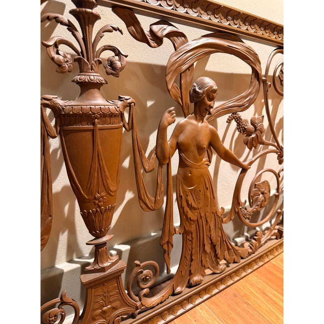 Coffee Early American Bronze Screen 8.5 Feet Long For Sale - Image 8 of 11