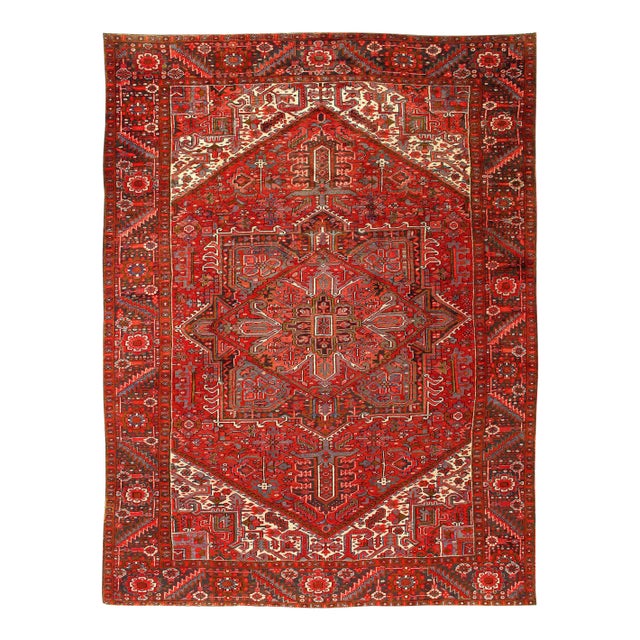 1940s Persian Heriz Rug 9'6'' X 12'7'' For Sale