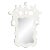 Fleur Home x Aldous Bertram Rococo Mirror in White Dove, 22x30 For Sale