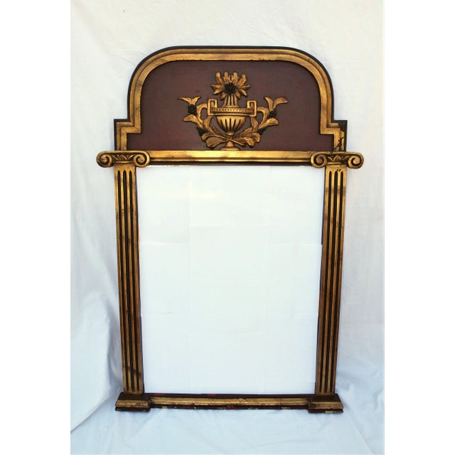 Vintage John Richard Neoclassical Design Wood Mirror For Sale - Image 9 of 9