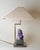 Amethyst Table Lamp in Brass with Silk Lampshade, 1970s For Sale - Image 13 of 18