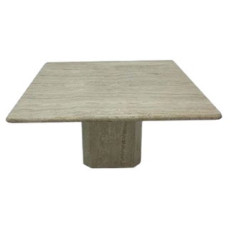 Mid-Century Travertine Coffee Table, 1970s For Sale