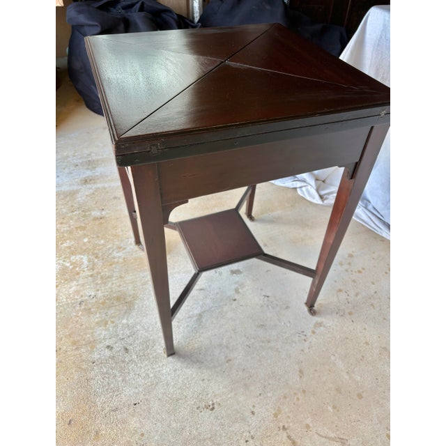 Early 20th Century Early 20th Century French Walnut Envelope Style Game Table For Sale - Image 5 of 13