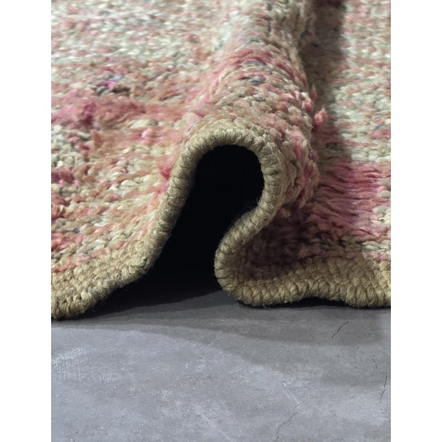 Vintage Pink Moroccan Rug - 9.2 X 6.5 Ft For Sale - Image 4 of 8